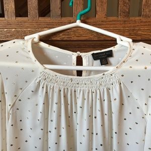 Never Been Worn! Current Air Cream and Gold Blouse sz XS